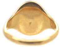 18ct Gold & Bloodstone Plain Signet Ring