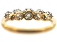 18ct Gold & Platinum Five Stone Diamond Ring