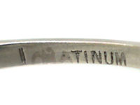 Art Deco Platinum & Diamond Three Stone Ring