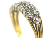 Georgian Two Row Old Mine Cut Diamond Ring