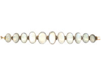 Edwardian 9ct Gold Moonstone Bracelet