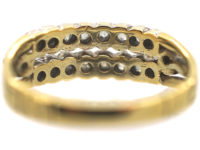 Georgian Two Row Old Mine Cut Diamond Ring