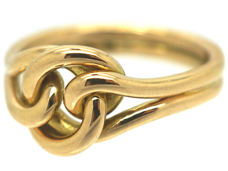 Late Victorian 18ct Gold Lover's Knot Ring