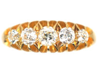 18ct Gold Edwardian Five Stone Diamond Ring
