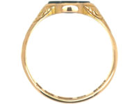 Victorian 15ct Gold & Bloodstone Quatrefoil Ring