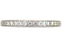 Platinum & Diamond Narrow Eternity Ring