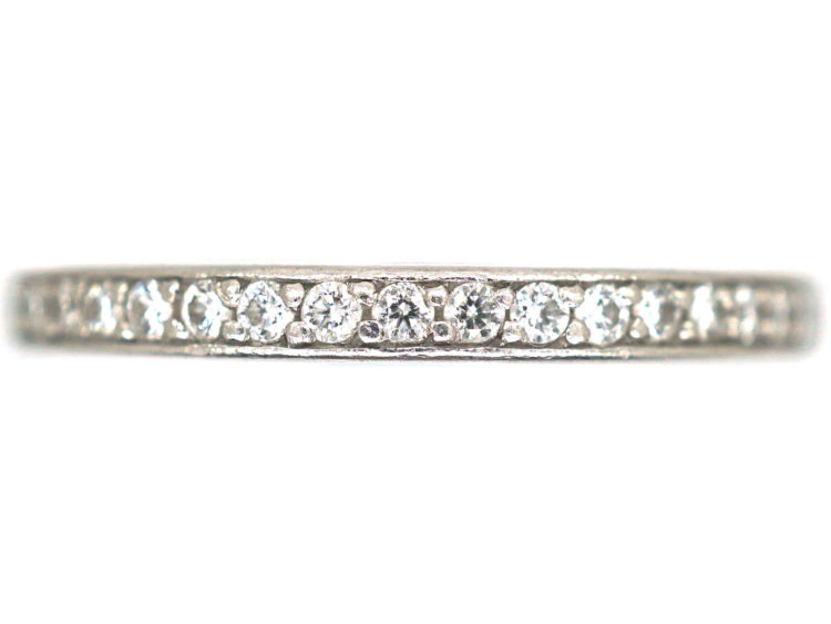 Platinum & Diamond Narrow Eternity Ring