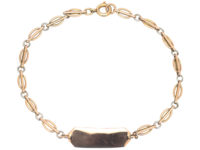 Edwardian 9ct Gold & Platinum Two Colour Bracelet