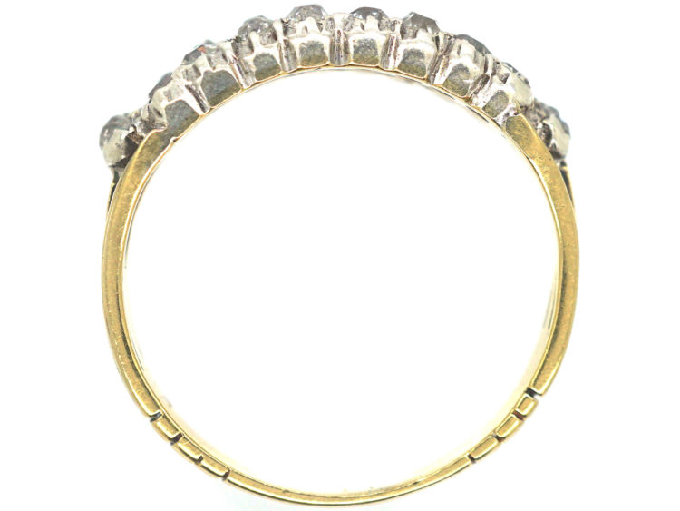 Georgian Two Row Old Mine Cut Diamond Ring