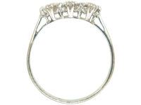 Art Deco Platinum Three Stone Diamond Ring