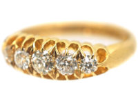 18ct Gold Edwardian Five Stone Diamond Ring