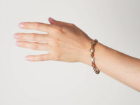 Edwardian 9ct Gold & Mother Of Pearl Arts & Crafts Bracelet