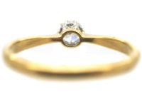 Art Deco 18ct Gold & Platinum Diamond Solitaire Ring
