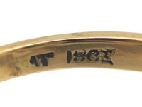 Edwardian 18ct Gold & Platinum, Green Tourmaline & Diamond Cluster Ring