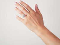 Edwardian 18ct Gold & Platinum, Diamond Daisy Cluster Ring