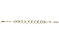 Edwardian 9ct Gold Moonstone Bracelet