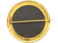 Victorian 18ct Gold Pietra Dura Cat Brooch