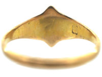 Victorian 15ct Gold, Turquoise & Diamond Forget Me Not Ring