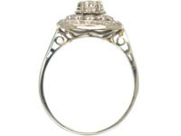Edwardian Platinum & Diamond Flower Cluster Ring