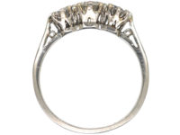 Art Deco Platinum & Diamond Three Stone Ring