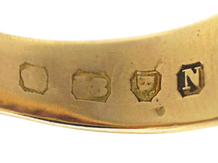 Victorian 18ct Gold, Five Stone Pink Sapphire Ring