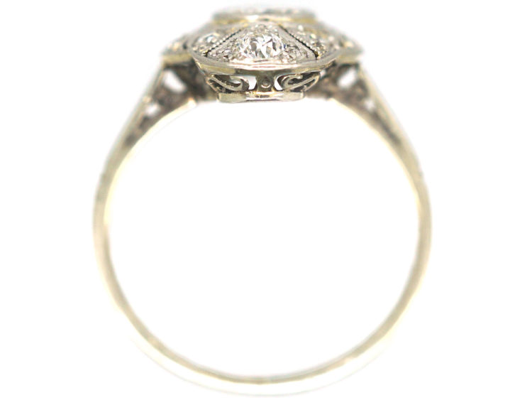 Art Deco 18ct White Gold & Platinum, Diamond Ring