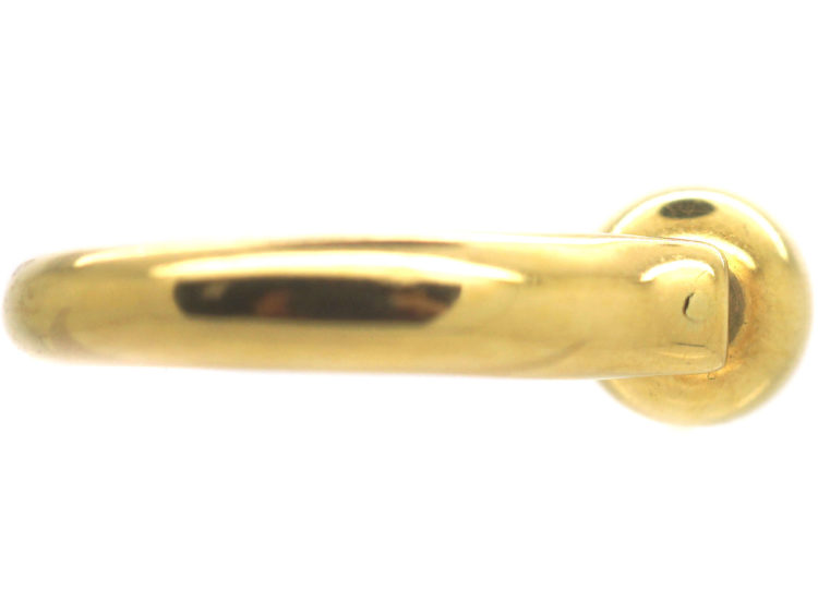 18ct Gold Revolving Sphere Ring