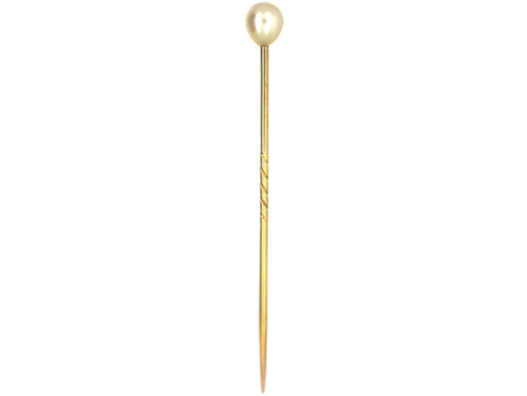 Edwardian Pearl Tie Pin
