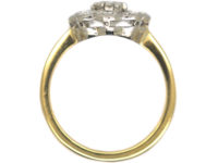 Edwardian 18ct Gold & Platinum, Diamond Daisy Cluster Ring