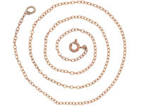 Edwardian 9ct Gold Trace Link Chain