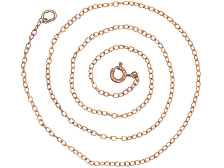 Edwardian 9ct Gold Trace Link Chain