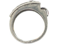 Retro Platinum, Ruby & Diamond Cocktail Ring