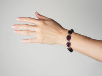 1960s Silver & Cabochon Amethyst Bracelet