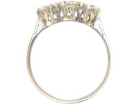 Art Deco Platinum, Three Stone Diamond Ring