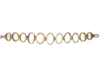 Edwardian 9ct Gold Moonstone Bracelet