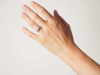 Art Deco Platinum & Diamond Three Stone Ring