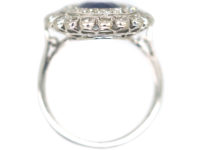Edwardian Platinum Colour Change Sapphire & Diamond Ring