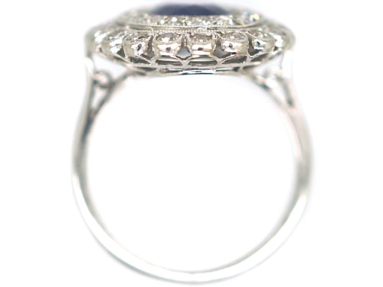 Edwardian Platinum Colour Change Sapphire & Diamond Ring