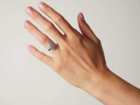 Art Deco 18ct White Gold & Platinum, Diamond Ring