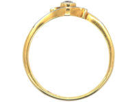 Art Deco 18ct Gold & Platinum, Diamond Solitaire Ring