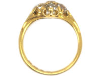 Victorian 18ct Gold & Diamond Cluster Ring