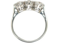 Art Deco 18ct White Gold & Platinum Three Stone Diamond Ring