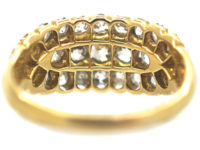 Victorian 18ct Gold & Diamond Boat Shaped Ring