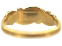 Early Victorian 18ct Gold & Turquoise Forget Me Not Ring