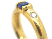 18ct Gold, Sapphire & Diamond Ring