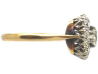 18ct Gold Large Diamond Cluster Ring