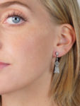 Edwardian Platinum & Diamond Tassel Earrings