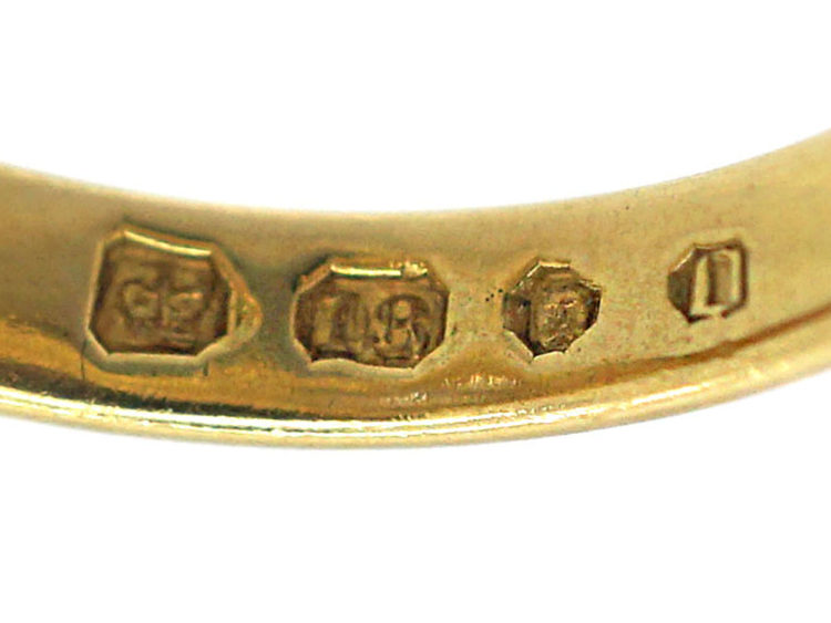 Victorian 18ct Gold & Diamond Cluster Ring