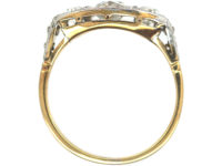 Art Deco 18ct Gold & Platinum Diamond Three Stone Ring