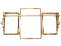 Victorian 18ct Gold Harlequin & Clown Circus Brooch